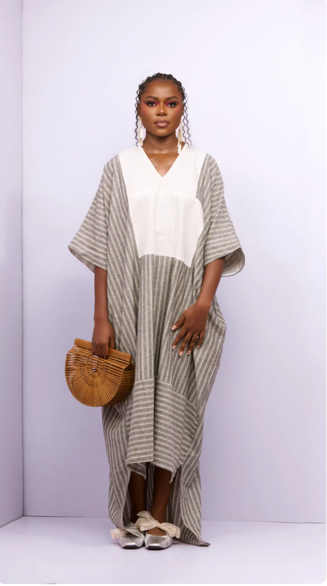Oversized V-Neck Boho Bubu