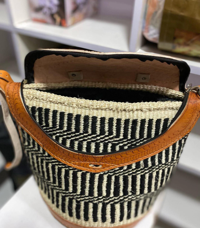 Hand woven crossbody bag