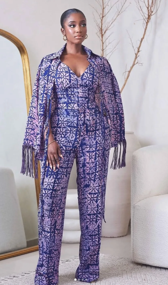 Female Ankara Blouse and Trousers